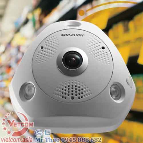 Canera IP mắt cá thông minh 3MP DS-2CD6332FWD-IVS