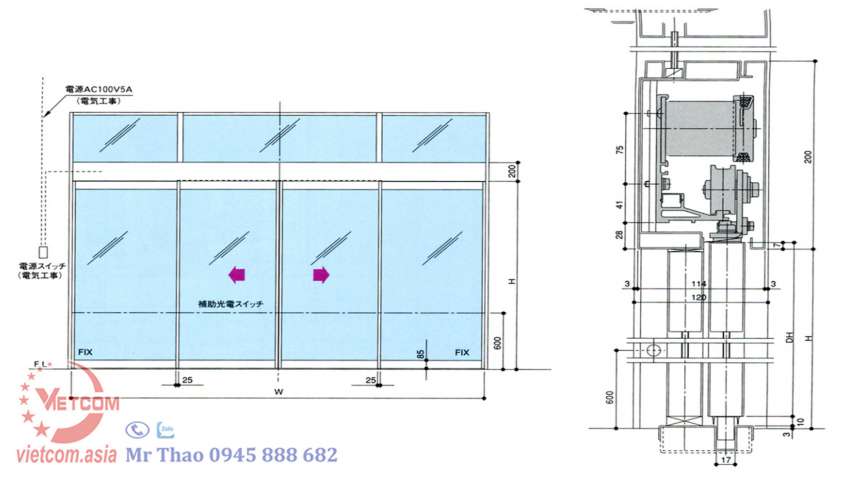 Cua tu dong Teraoka 160KLCM