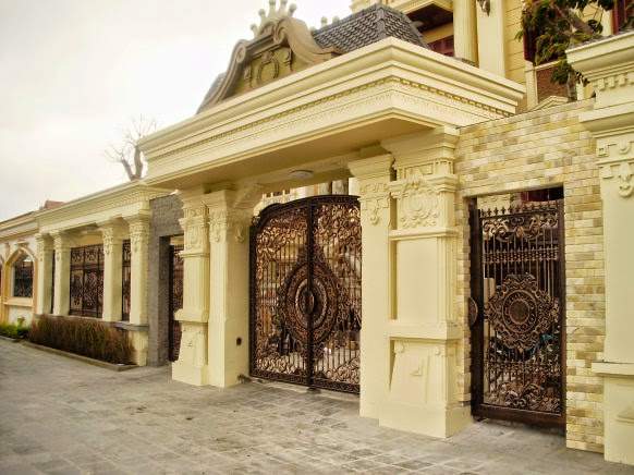 cong biet thu dep phong cach chau au